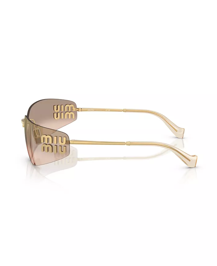 MIU MIU Women's Large Sunglasses MU A51S Women's Fashion Shoes & Accessories