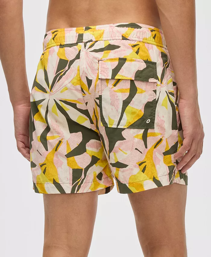 Mode Of One Men's Floral Tones Regular-Fit Printed Swim Trunks Exclusively At Macy's Men's Fashion & Accessories