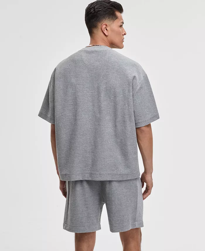 Mode Of One Men's Oversized-Fit Textured Sweatshirt Exclusively At Macy's Men's Fashion & Accessories