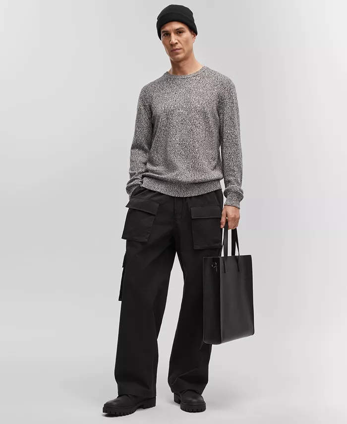 Mode Of One Men's Regular-Fit Marled-Knit Sweater Created For Macy's Men's Fashion & Accessories