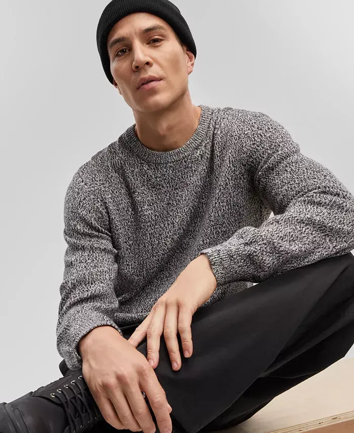 Mode Of One Men's Regular-Fit Marled-Knit Sweater Created For Macy's Men's Fashion & Accessories