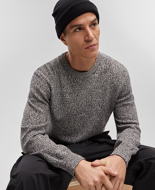 Mode of One Men's Regular-Fit Marled-Knit Sweater Created for Macy's Men's Fashion & Accessories