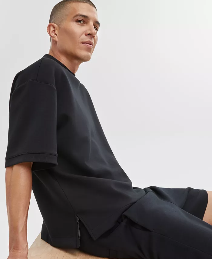 Mode Of One Men's Regular-Fit Short-Sleeve Sweatshirt & Pull-On Track Shorts Created For Macy's Men's Fashion & Accessories