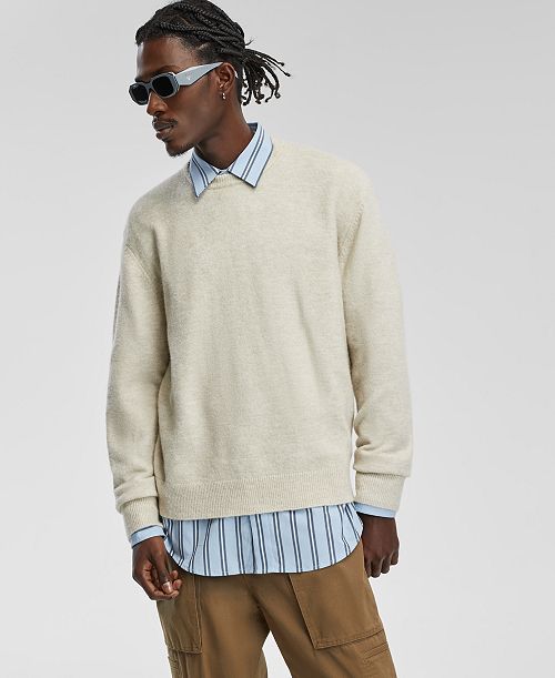 Mode of One Men's Relaxed-Fit Cozy Sweater Created for Macy's Men's Fashion & Accessories
