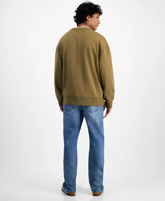 Mode Of One Men's Relaxed-Fit Fleece Sweatshirt Created For Macy's Men's Fashion & Accessories