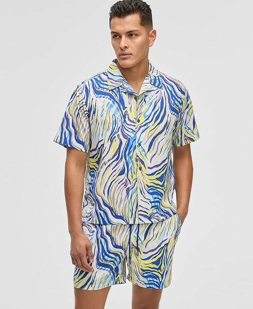 Mode of One Men's Retro Wave Textured Shirt Exclusively at Macy's Men's Fashion & Accessories