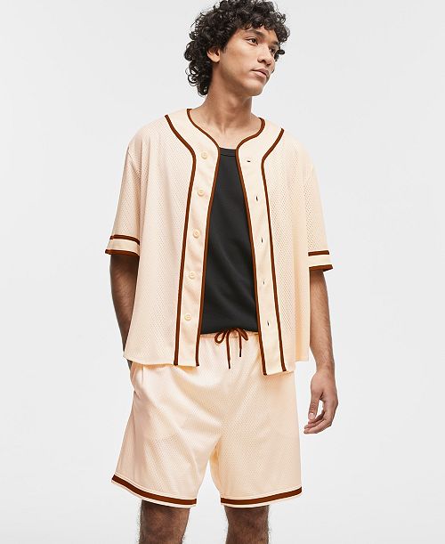 Mode of One Men's Short-Sleeve Logo Baseball Shirt Exclusively at Macy's Men's Fashion & Accessories