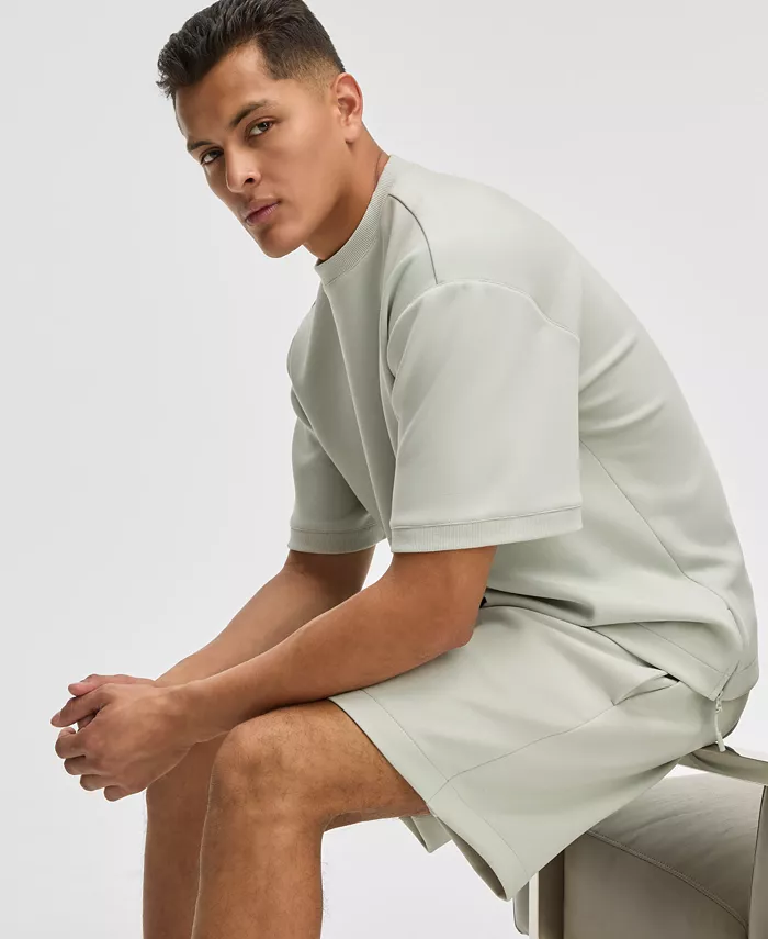 Mode Of One Men's Short Sleeve Sweatshirt & Pull-On Track Shorts Exclusively At Macy's Men's Fashion & Accessories