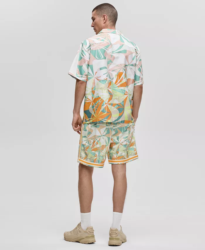 Mode Of One Men's Slick Play Camp Shirt & 7" Mesh Shorts Exclusively At Macy's Men's Fashion & Accessories