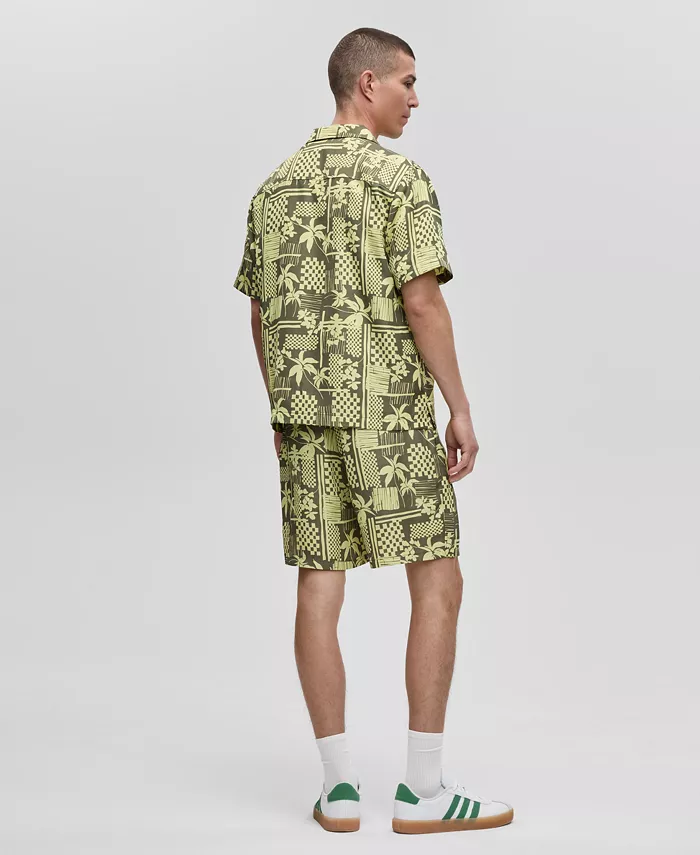 Mode Of One Men's Vacation Palm Camp Shirt & Shorts Exclusively At Macy's Men's Fashion & Accessories