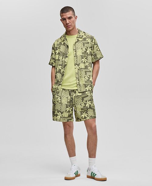 Mode of One Men's Vacation Palm Camp Shirt & Shorts Exclusively at Macy's Men's Fashion & Accessories