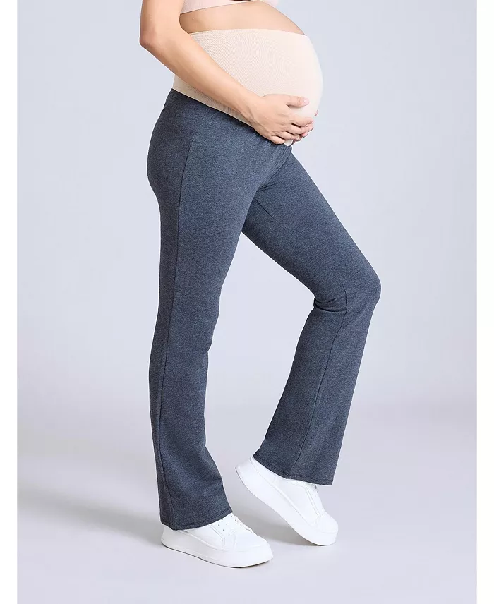 Motherhood Maternity Maternity Secret Fit Over The Belly Full Length Flare Leggings - Motherhood Women's Fashion Shoes & Accessories