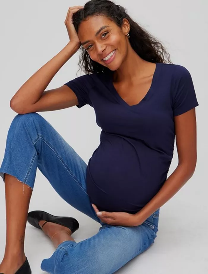 Motherhood Maternity Maternity Secret Fit Over The Bump Straight Leg Denim Jeans - Motherhood Women's Fashion Shoes & Accessories