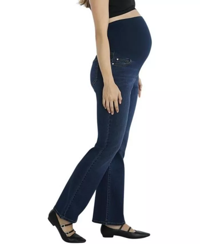 Motherhood Maternity Maternity Super Stretch Secret Fit Over The Belly Bootcut Jeans - Motherhood Women's Fashion Shoes & Accessories