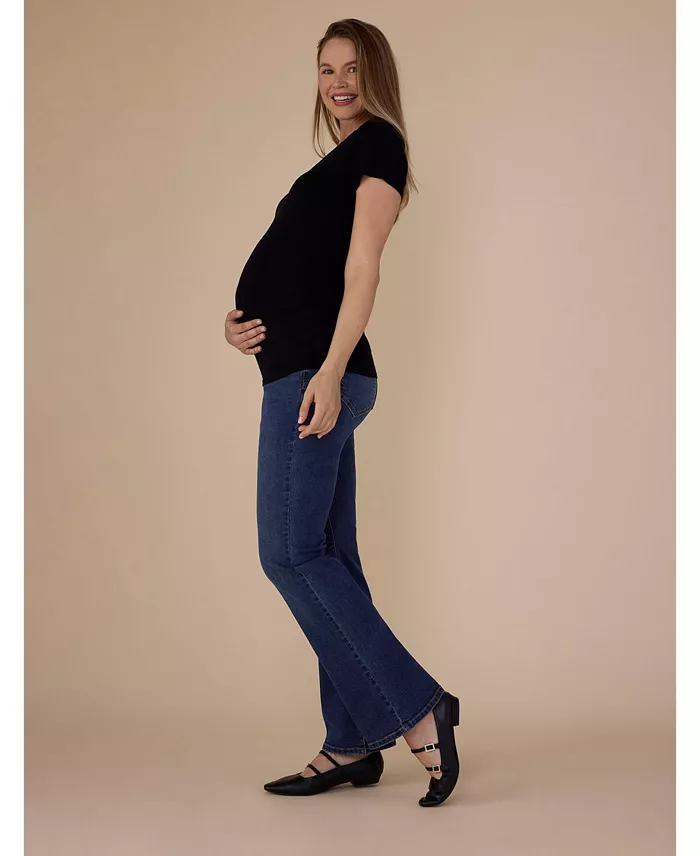 Motherhood Maternity Maternity Super Stretch Secret Fit Over The Belly Bootcut Jeans - Motherhood Women's Fashion Shoes & Accessories
