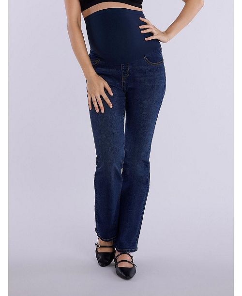 Motherhood Maternity Maternity Super Stretch Secret Fit Over The Belly Bootcut Jeans - Motherhood Women's Fashion Shoes & Accessories