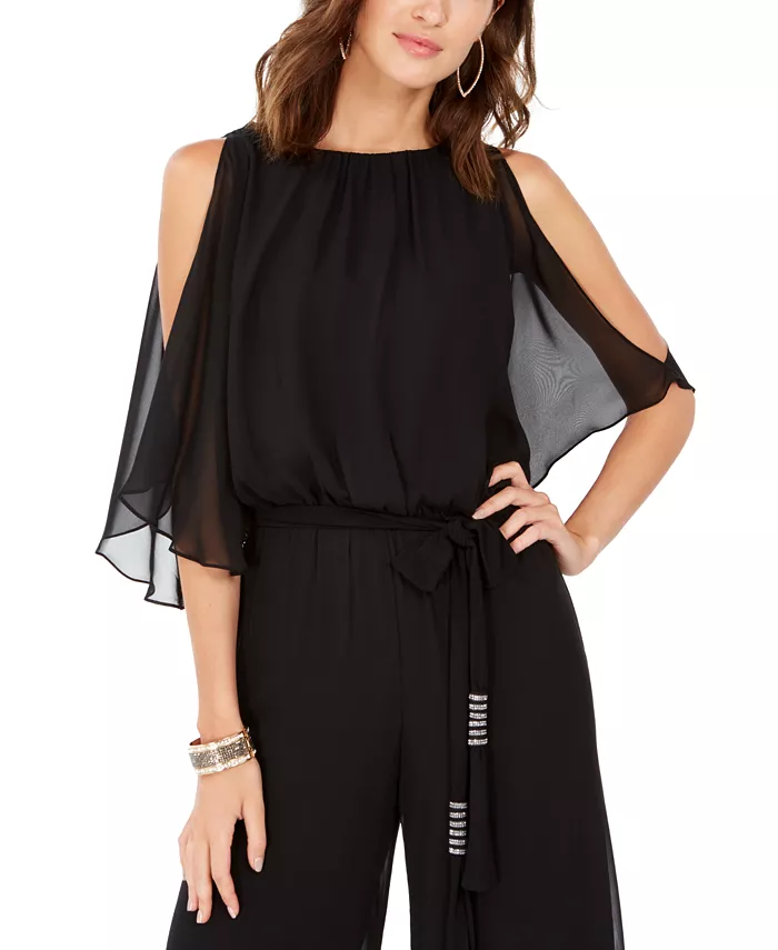 MSK Blouson Jumpsuit Women's Fashion Shoes & Accessories