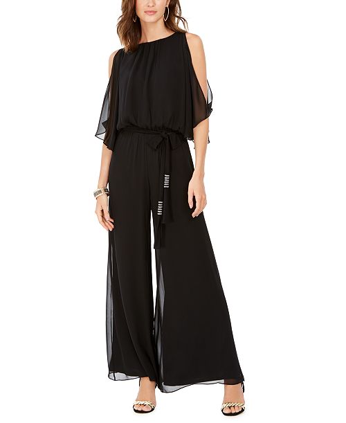 MSK Blouson Jumpsuit Women's Fashion Shoes & Accessories