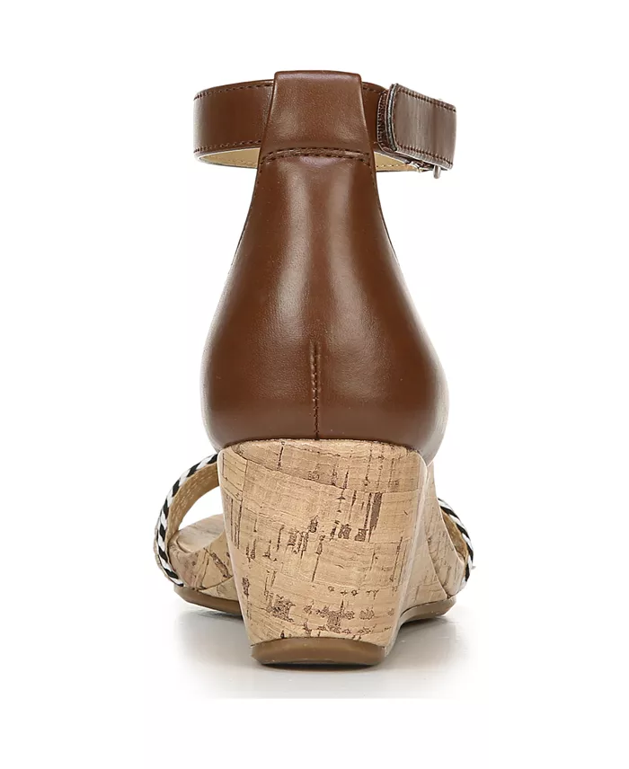 Naturalizer Women's Areda Ankle Strap Wedge Sandals Women's Fashion Shoes & Accessories