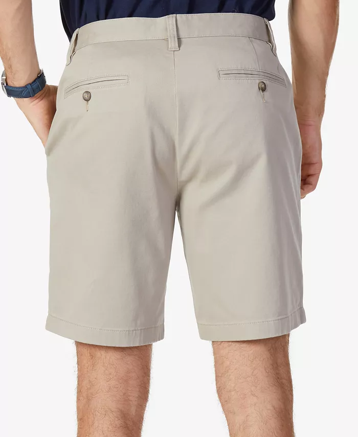 Nautica Classic-Fit 8.5” Stretch Chino Flat-Front Deck Short Men's Fashion & Accessories