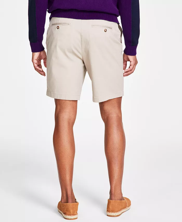 Nautica Classic-Fit 8.5” Stretch Chino Flat-Front Deck Short Men's Fashion & Accessories