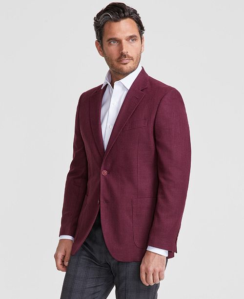 Nautica Men Modern-Fit Active Stretch Structure Weave Sport Coat Men's Fashion & Accessories