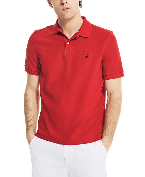 Nautica Men's Classic-Fit Performance Deck Polo Shirt Men's Fashion & Accessories