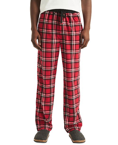 Nautica Men's Classic-Fit Plaid Fleece Pajama Pants Men's Fashion & Accessories
