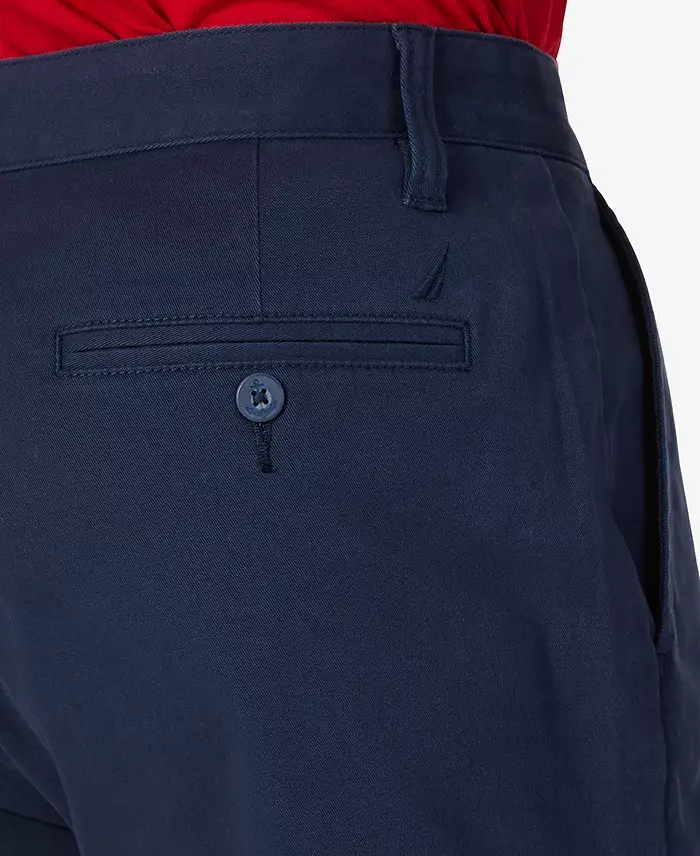 Nautica Men's Classic-Fit Stretch Flat-Front 6" Chino Deck Shorts Men's Fashion & Accessories