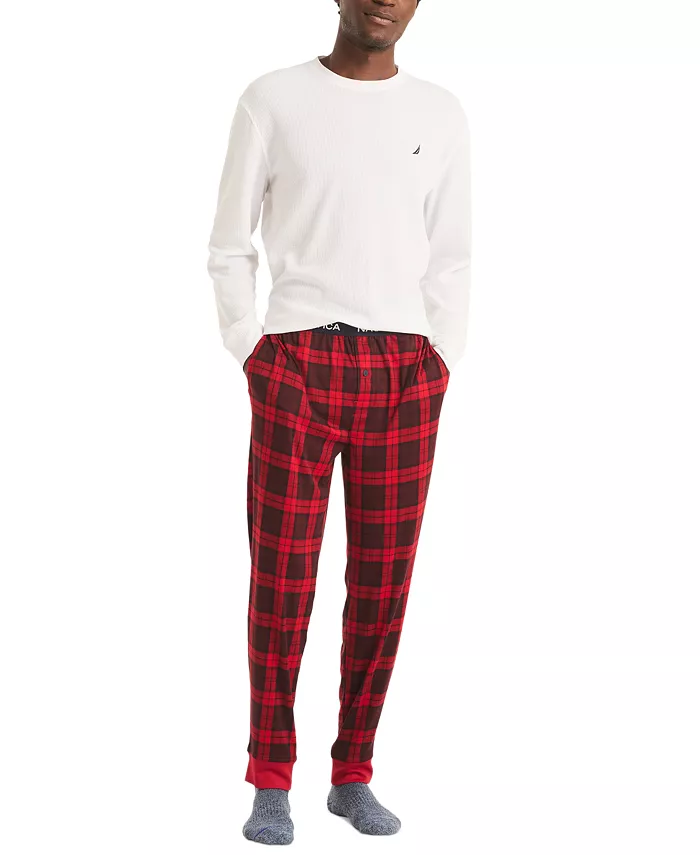 Nautica Men's Classic-Fit Stretch Solid Sleep Joggers Men's Fashion & Accessories
