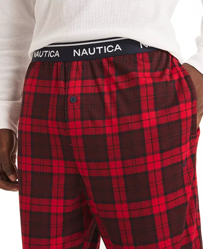 Nautica Men's Classic-Fit Stretch Solid Sleep Joggers Men's Fashion & Accessories