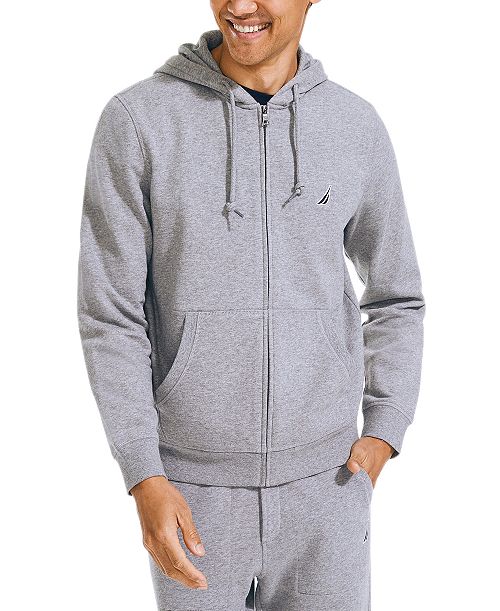 Nautica Men's Classic-Fit Super Soft Knit Fleece Zip Hoodie Men's Fashion & Accessories
