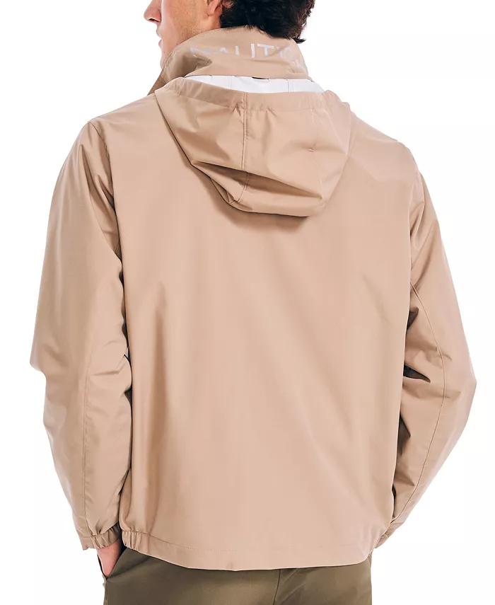 Nautica Men’s Classic Rainbreaker Hooded Zip-Front Lightweight Jacket Men's Fashion & Accessories
