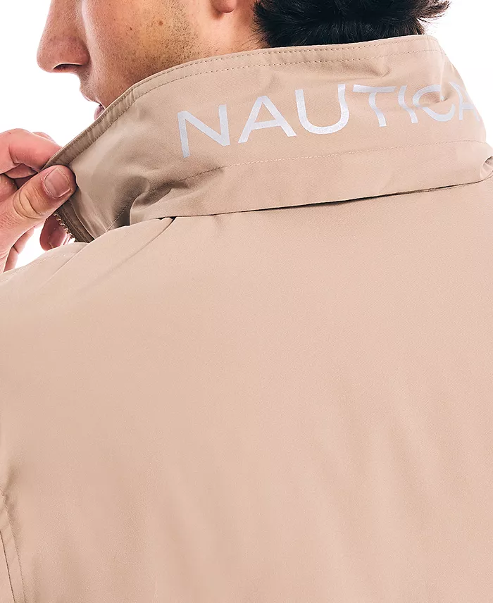Nautica Men’s Classic Rainbreaker Hooded Zip-Front Lightweight Jacket Men's Fashion & Accessories