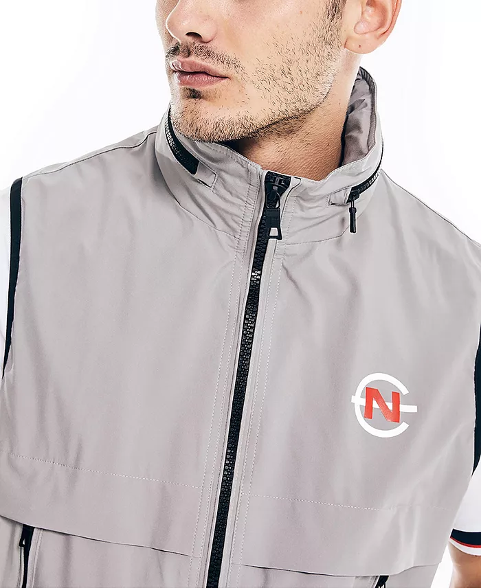 Nautica Men's Competition Zip-Front Lightweight Water-Resistant Vest Men's Fashion & Accessories