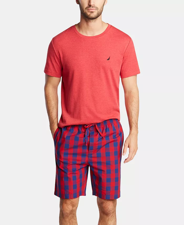 Nautica Men's Cotton Plaid Pajama Shorts Men's Fashion & Accessories