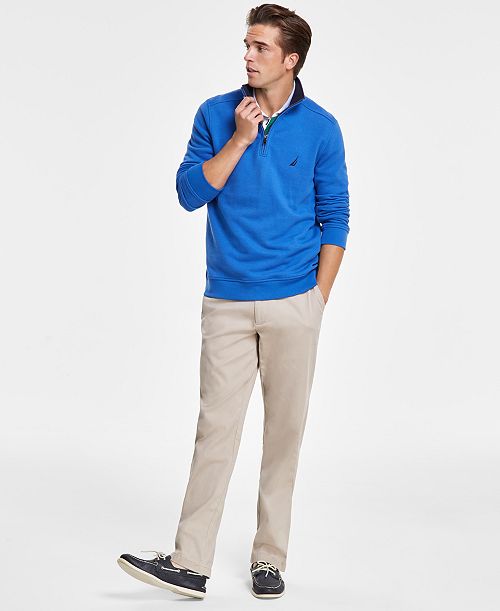 Nautica Men's Fleece Quarter-Zip Sweatshirt Men's Fashion & Accessories