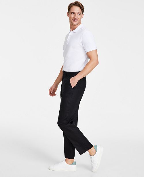 Nautica Men's Modern-Fit Linen Dress Pants Men's Fashion & Accessories