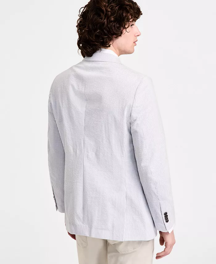 Nautica Men's Modern-Fit Seersucker Sport Coats Men's Fashion & Accessories