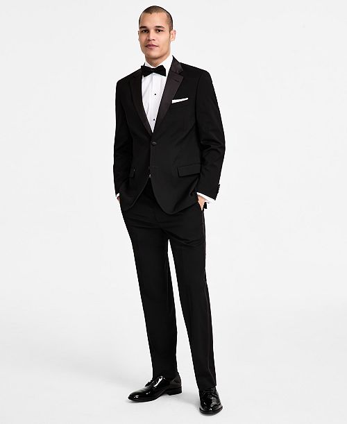 Nautica Men's Modern-Fit Stretch Tuxedo Suit Men's Fashion & Accessories