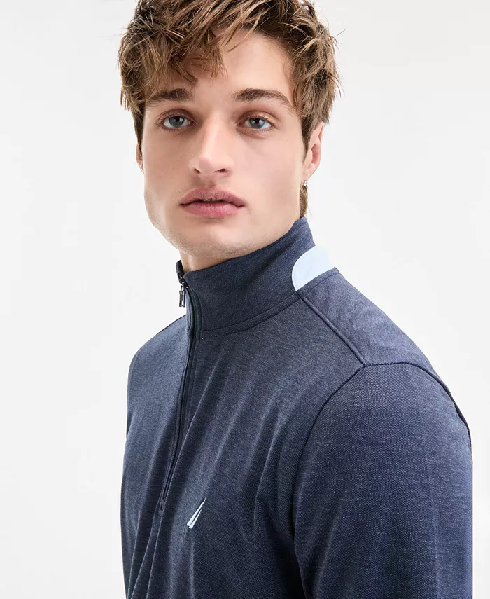 Nautica Men’s Moisture Wicking Performance Quarter-Zip Men's Fashion & Accessories