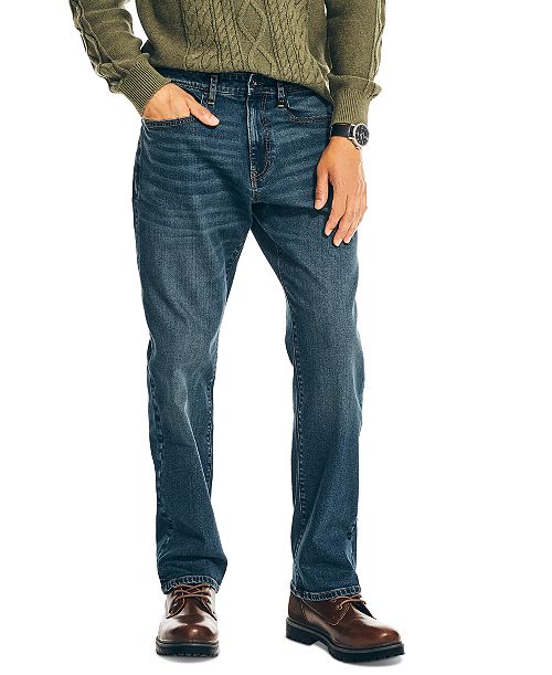 Nautica Men's Original Relaxed-Fit Stretch Denim 5-Pocket Jeans Men's Fashion & Accessories
