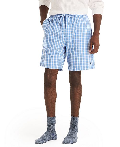Nautica Men's Plaid Poplin Pajama Shorts Men's Fashion & Accessories