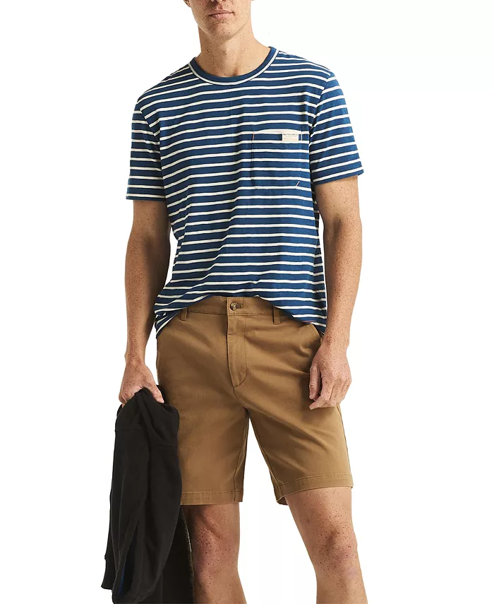 Nautica Men's Solid-Color Stretch-Twill 8.5" Deck Shorts Men's Fashion & Accessories