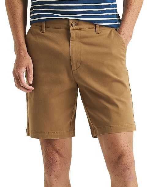 Nautica Men's Solid-Color Stretch-Twill 8.5" Deck Shorts Men's Fashion & Accessories