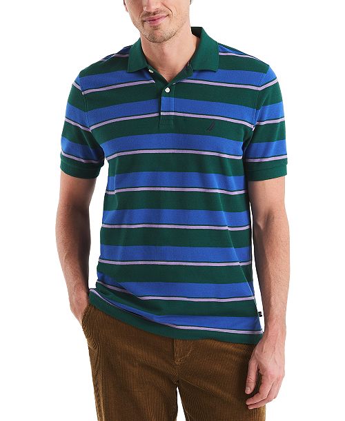 Nautica Men's Striped Classic-Fit Deck Polo Shirt Men's Fashion & Accessories