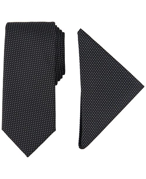 Nautica Men's Tjorn Dot Te & Pocket Square Set Men's Fashion & Accessories
