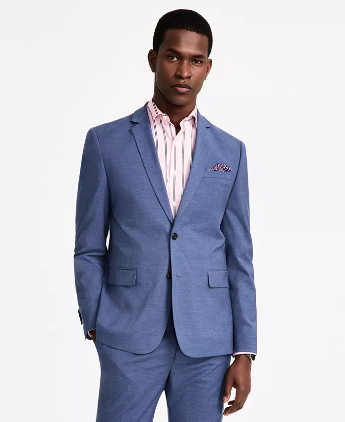 Nick Graham Men's Slim-Fit Stretch Suit Men's Fashion & Accessories