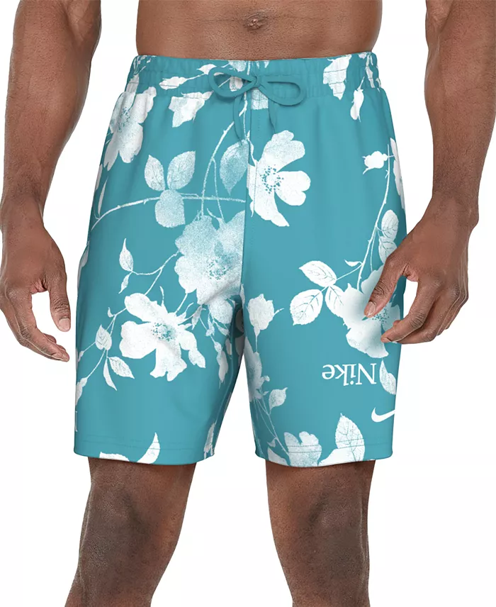 Nike Men's 7" Floral Print Volley Shorts With Boxer Liner Men's Fashion & Accessories