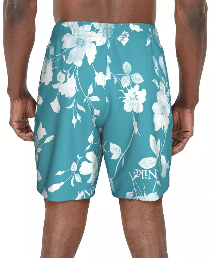 Nike Men's 7" Floral Print Volley Shorts With Boxer Liner Men's Fashion & Accessories
